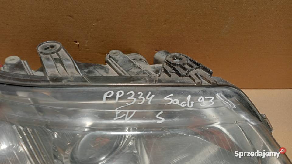 SAAB 93 LAMPA PRZÓD PRAWA EU SOCZEWKA Zbierkowo