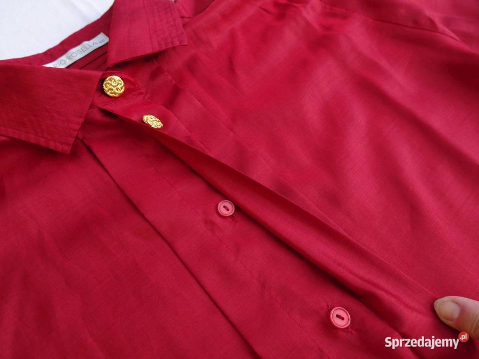 Mario Rosella koralowa koszula elegancka 40 42 Nowy Sącz