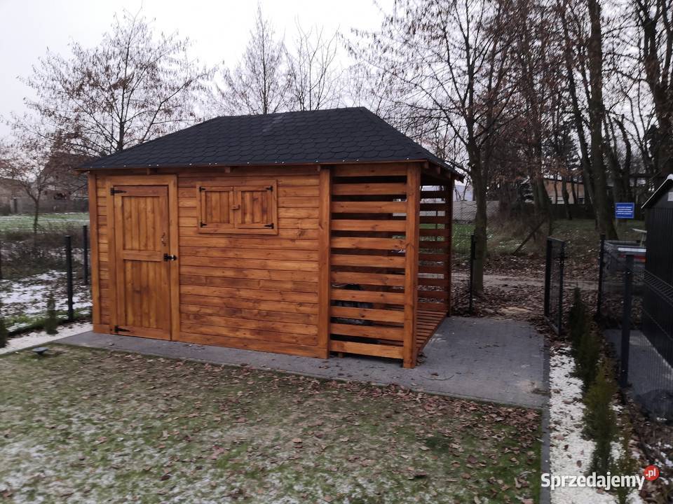Domek ogrodowy narzędziowy schowek drewutnia Kawnice