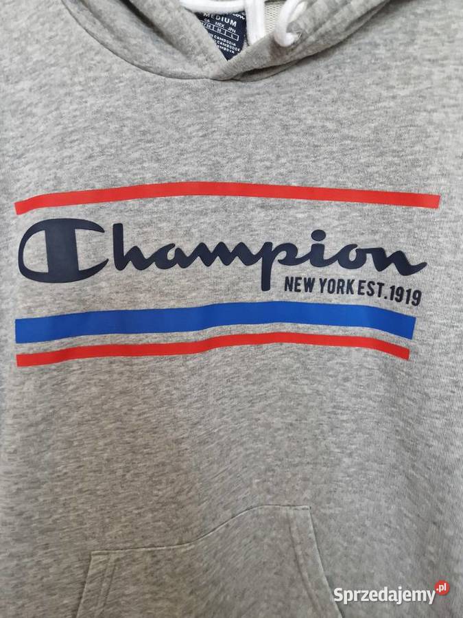 Champion Bluza z Kapturem kangurka M Szara Duże Odzież sportowa Kraków