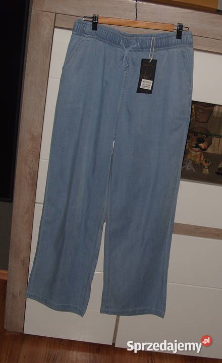 Spodnie MIEGO proste szeroka nogawka ala jeans