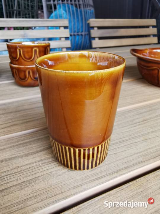 Porcelit Pruszków Prl Vintage Bulionówki dzbanek Piastów