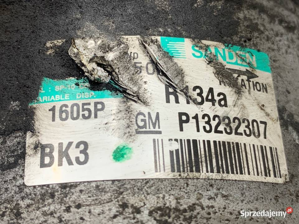 SPRĘŻARKA KLIMATYZACJI OPEL INSIGNIA A 13232307 podkarpackie