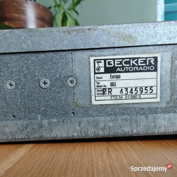 Becker Europa 663 oryginalne radio samochodowe
