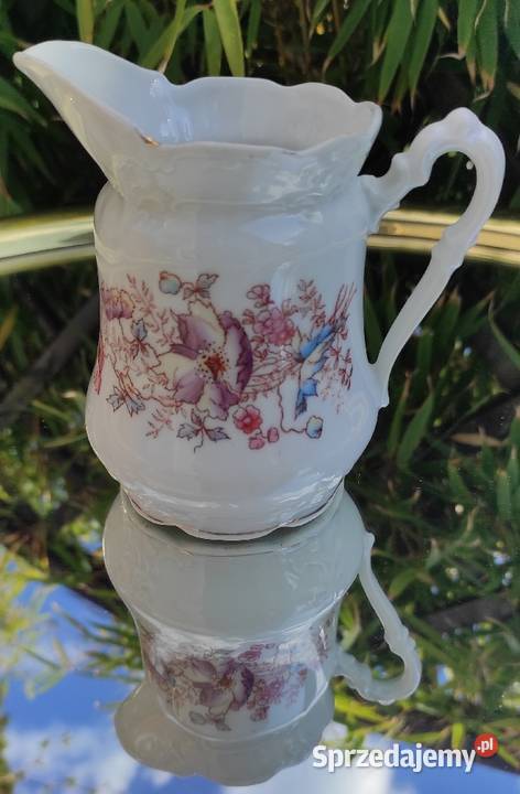 SECESYJNY MLECZNIK RELIEFY I KWIATY łódzkie