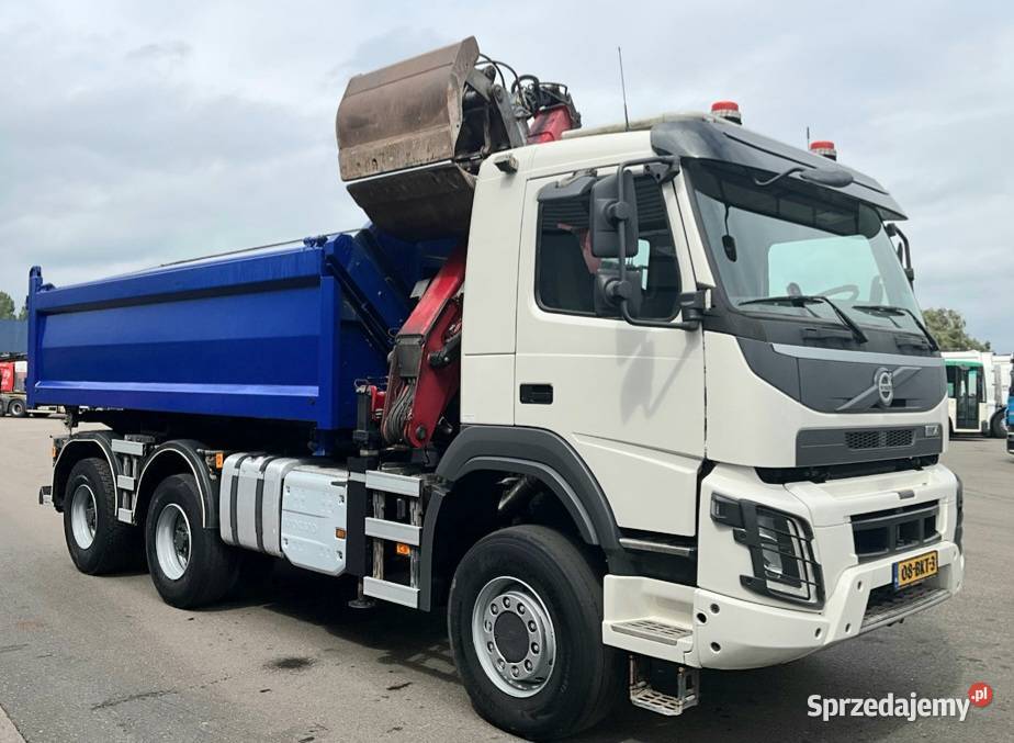 Wywrotka 6x6 bordmatic z dzwigiem Volvo FM Warszawa