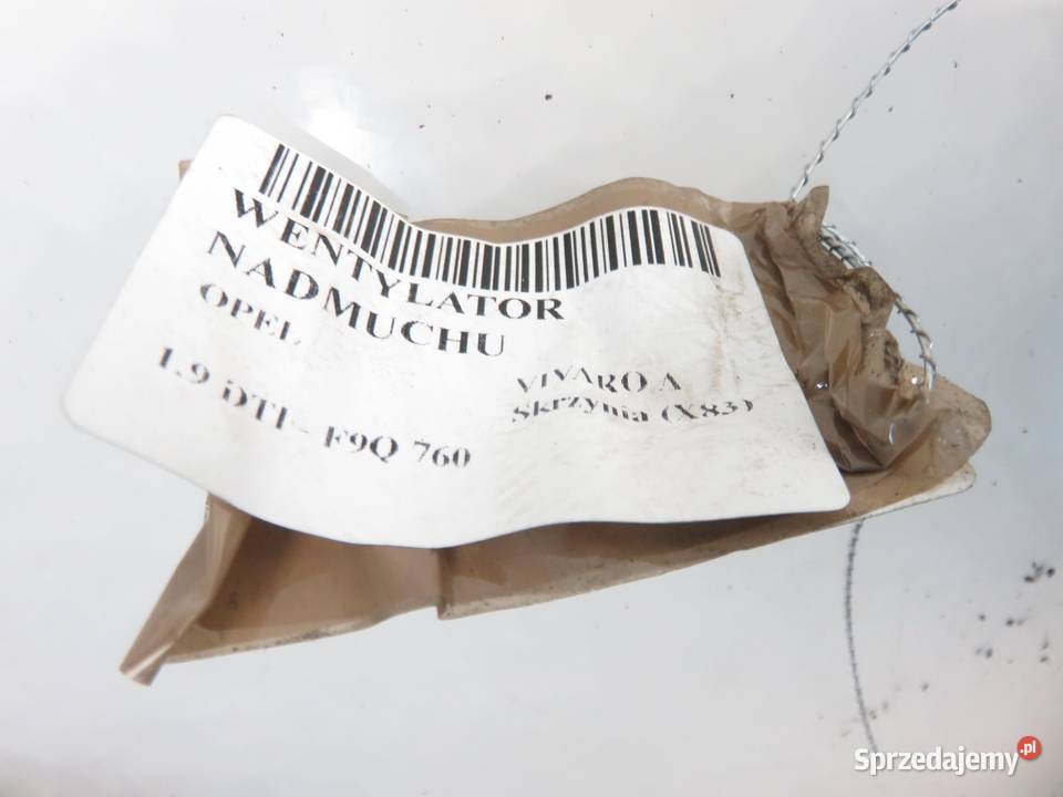 DMUCHAWA OPEL VIVARO A Dmuchawy
