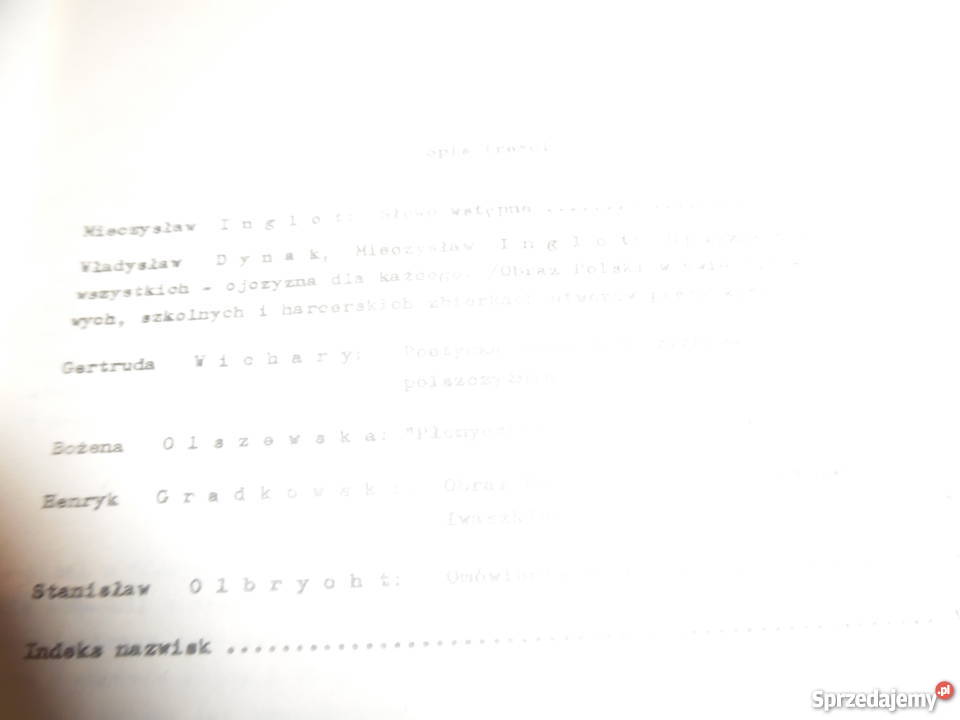 Motywy ojczyzny w liryce współczesnej 1985 dolnośląskie sprzedam