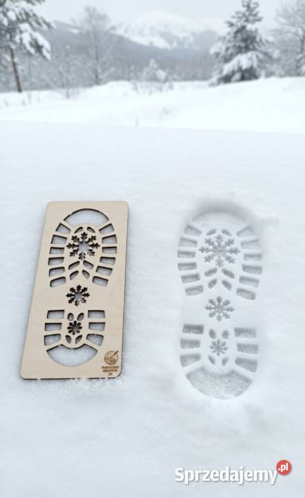 Szablon Ślad Odcisk Buta Mikołaja Mikołajki lubelskie Lublin