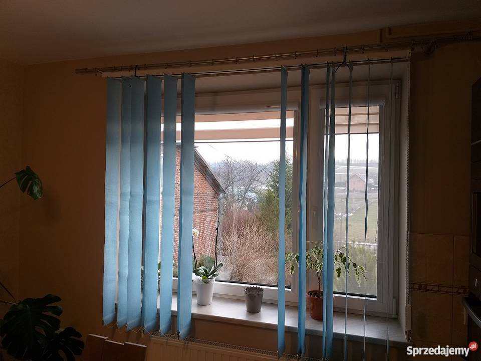 żaluzje pionowe odcienie błękitu Kraczkowa