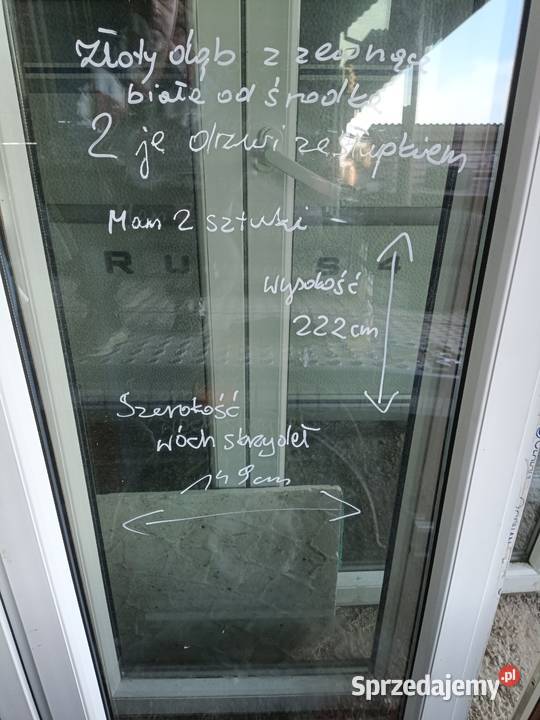 SPRZEDAM TRY OKNA BALKONOWE ZŁOTY DĄB Piekoszów sprzedam