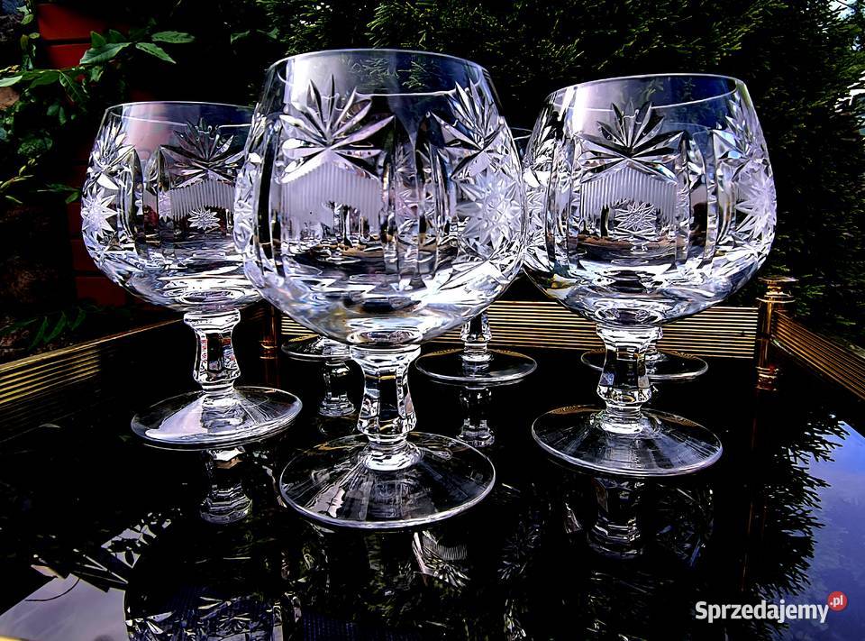 Kieliszki kryształowe do koniaku Klenica