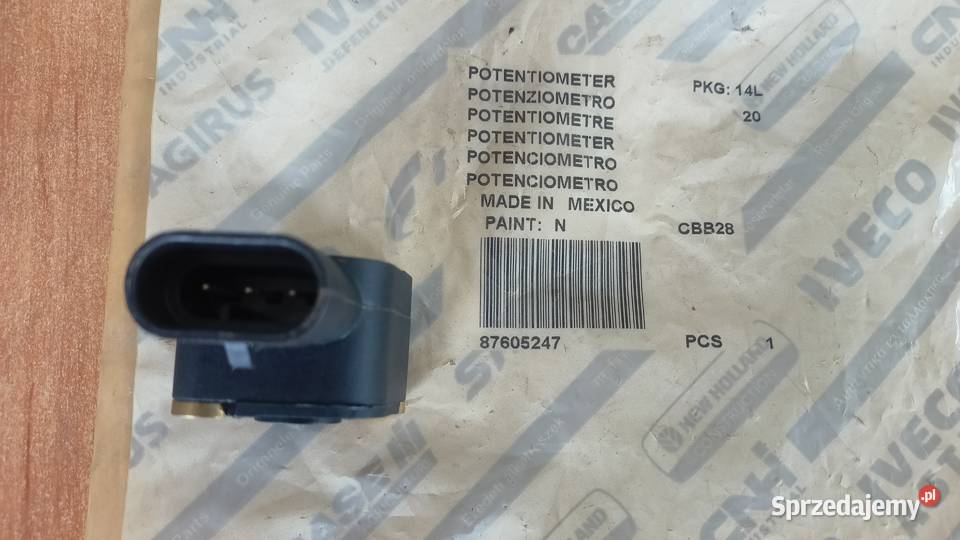 Potencjometr CASE 87605247 Łubowo