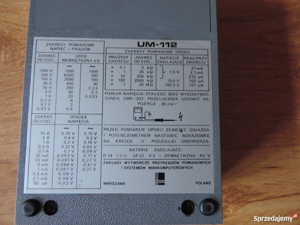 Miernik UM112 Przesieka