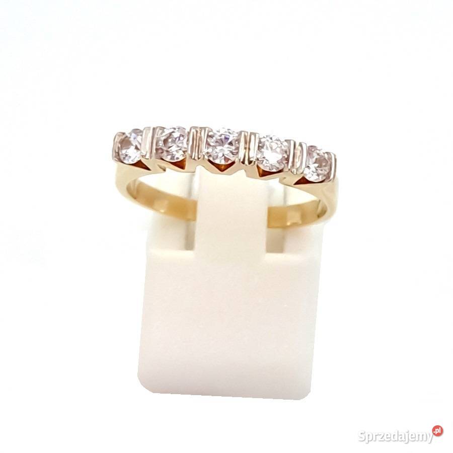 Pierścionek r14 Złoty pr333 Obrączkowy korona z sprzedam
