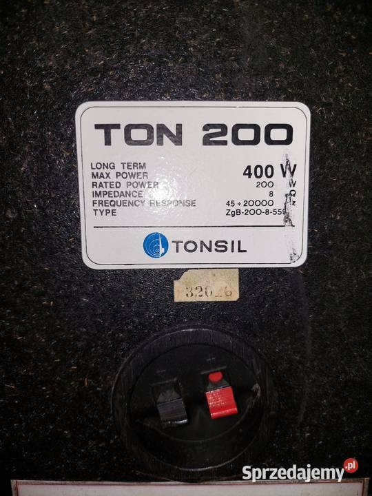 Kolumny głośnikowe Tonsil Ton 200 ZgB2008559 Łapy