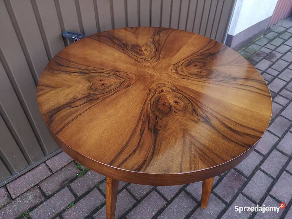 Stolik kawowy Okrągły Halabala Pająk ARTDECO