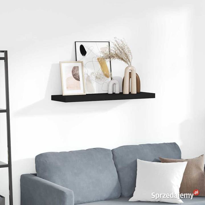 vidaXL Półka ścienna czarna 80 x 235 x 38 Warszawa