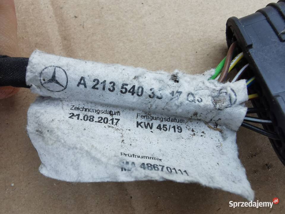 Wiązka instalacja zderzaka pdc w213 6 parków Sieraków