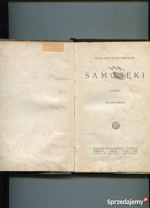 Samosęki Adam Grzymała Siedlecki Szczecin sprzedam