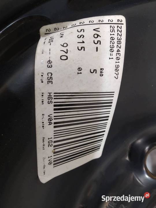 FELGA STALOWA R15 5X112 ET37 OC66MM 6JX15H2 świętokrzyskie sprzedam