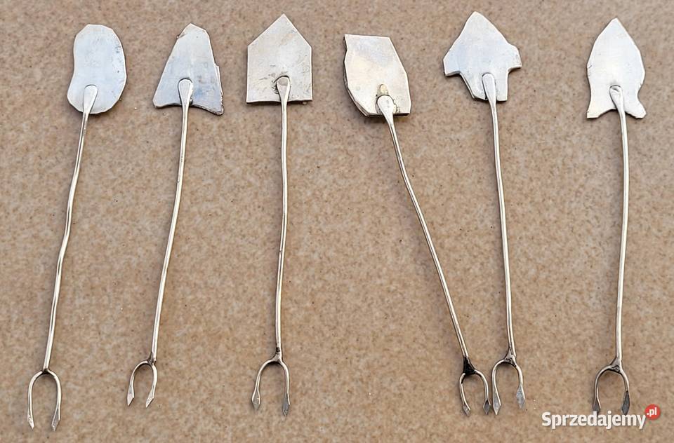 Zabytkowy zestaw widelczyków do koktajli Meksyk Kraków