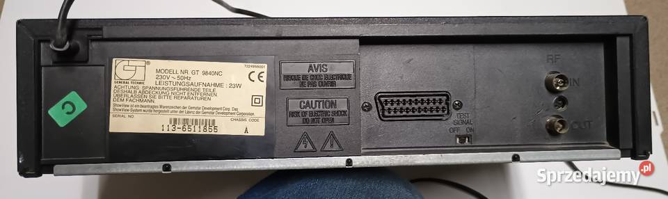 Magnetowid Philips VHS wielkopolskie Wągrowiec sprzedam