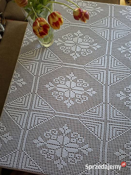 Obrus szydełkowy rękodzieło Obrusy śląskie Częstochowa