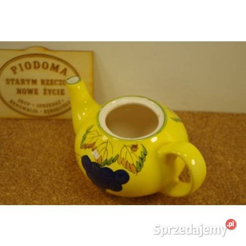 Ceramiczny dzbanek Winogrona dekoracja w stylu śląskie