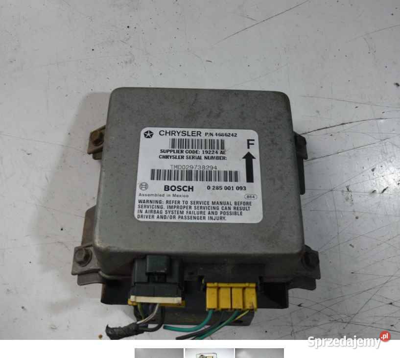 SENSOR AIRBAG CHRYSLER VOYAGER III 0285001093 Wielkie Drogi sprzedam