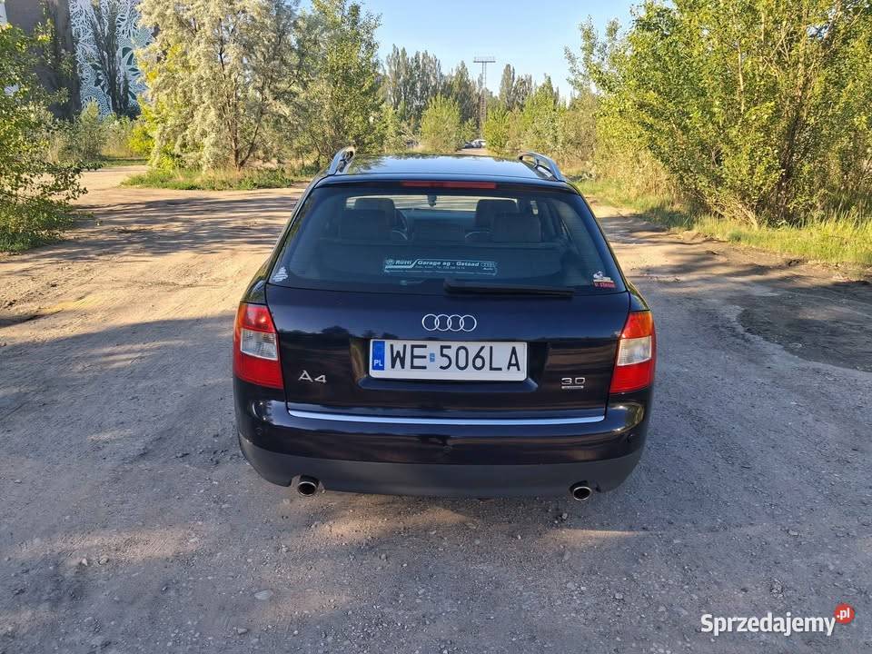 Audi A4 B6 30 quattro tiptronic lpg 2001 Rok produkcji 2001 sprzedam