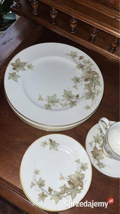 Talerz Syg Noritake IRELAND Liście na gałązkach pomorskie Gdańsk