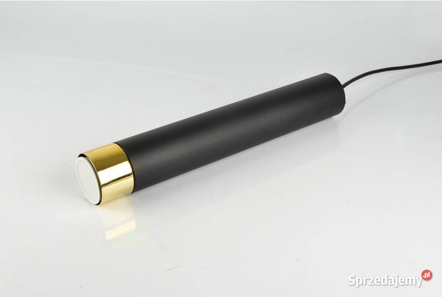 Lampa Wisząca SPOT Tuby Metal Czarna Złota GU10 podlaskie sprzedam