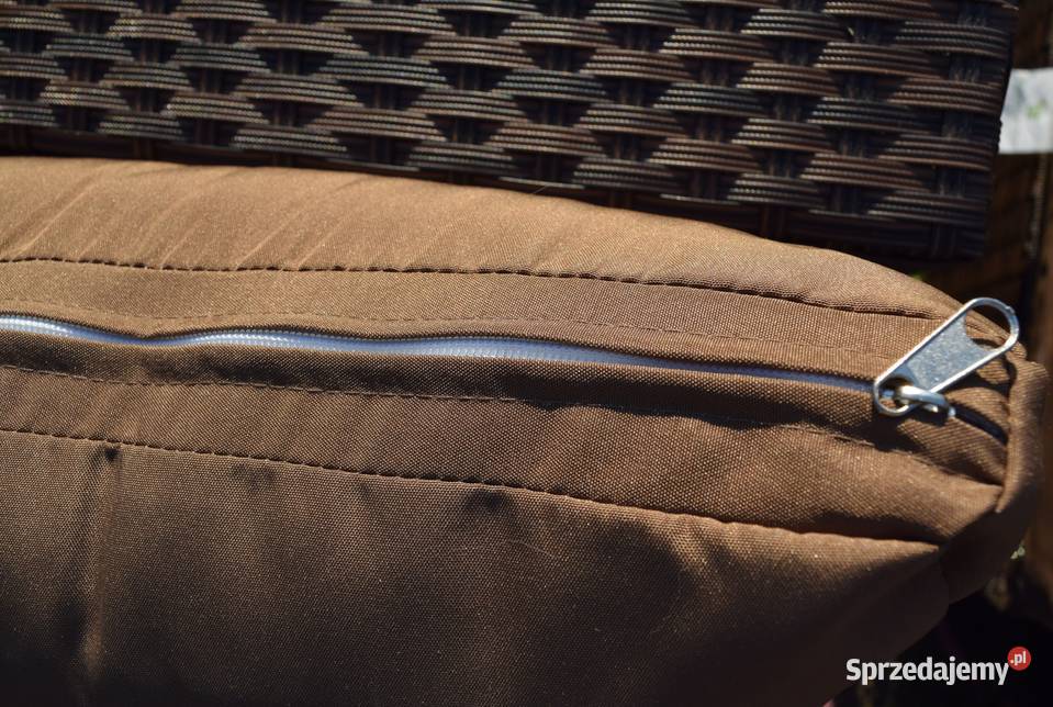 BORNEO brąz technoratan sofa fotel pufa sprzedam