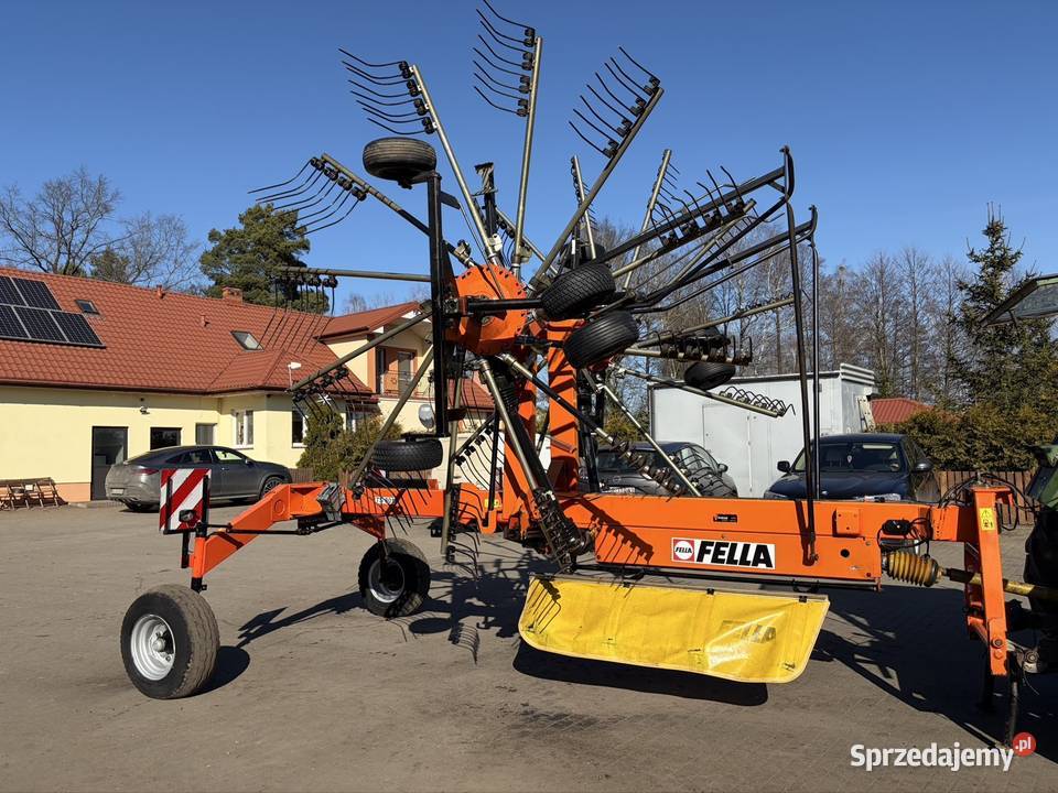Zgrabiarka 2 karuzelowa Fella TS 801 8m Zgrabiarki i przetrząsacze Myszyniec