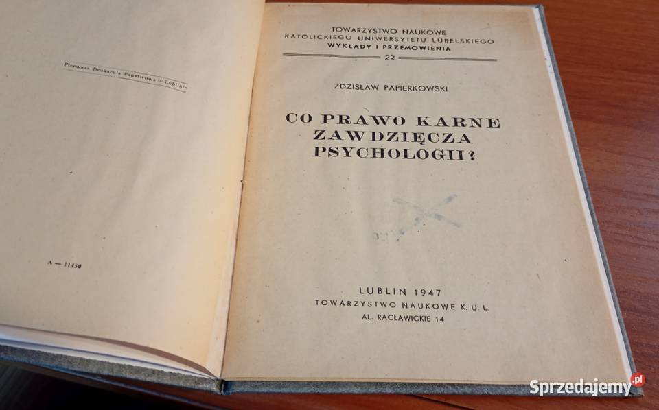 Co prawo karne zawdzięcza psychologii Zdzisław studia Gdańsk