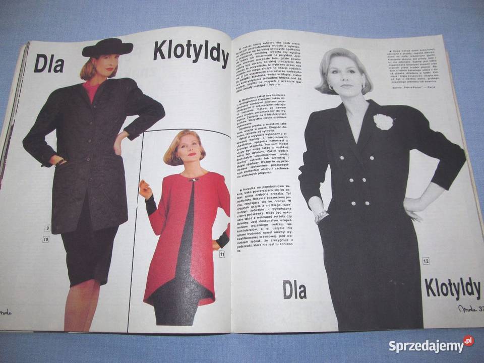 Moda Jesień 1989 Zima 198990 dwa arkusze Skępe