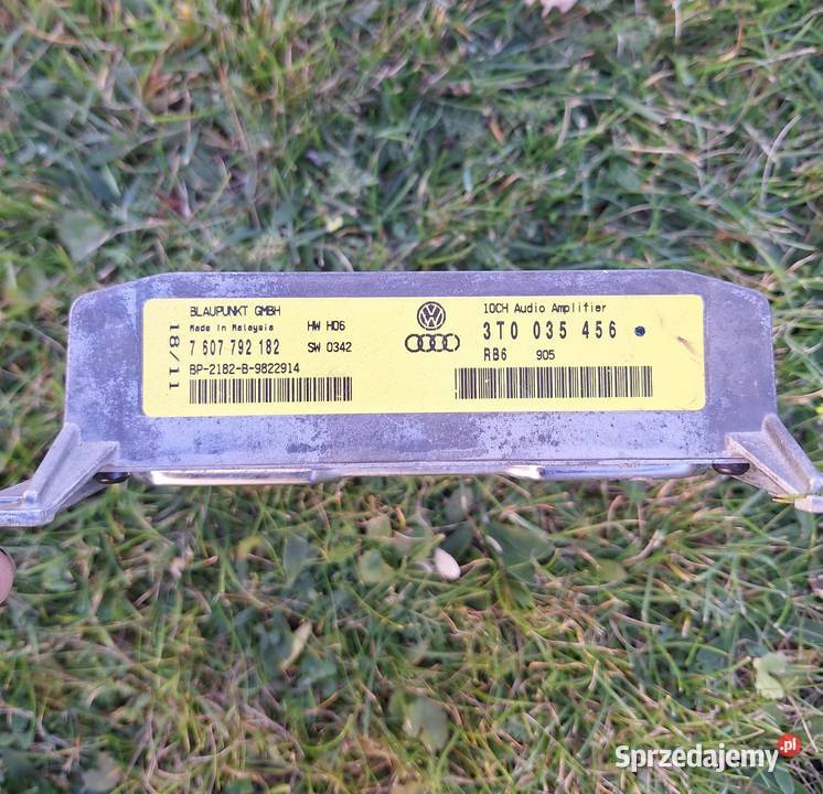 Wzmacniacz audio 3T0035456 ze Skody Superb 2 Nisko