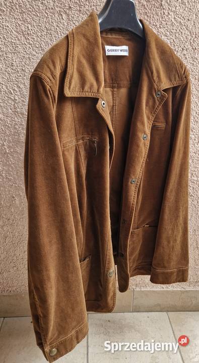 Kurtka żakiet Gary Weber brązowy welur sztruks Lublin
