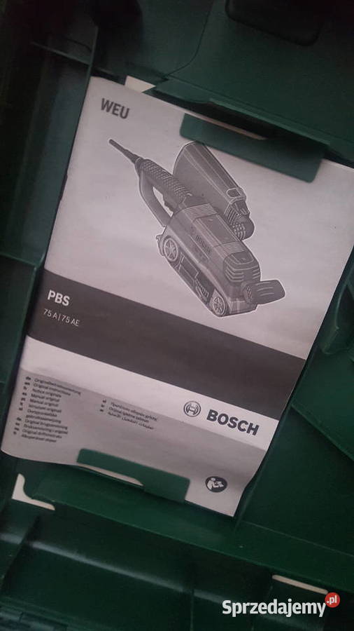 SZLIFIERKA TAŚMOWA BOSCH PBS 75 AE SET 750W Lewin Brzeski