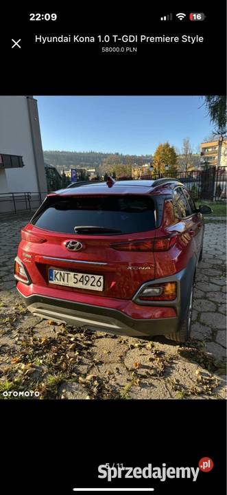 Hyundai kona 1 właściciel bluetooth Zakopane