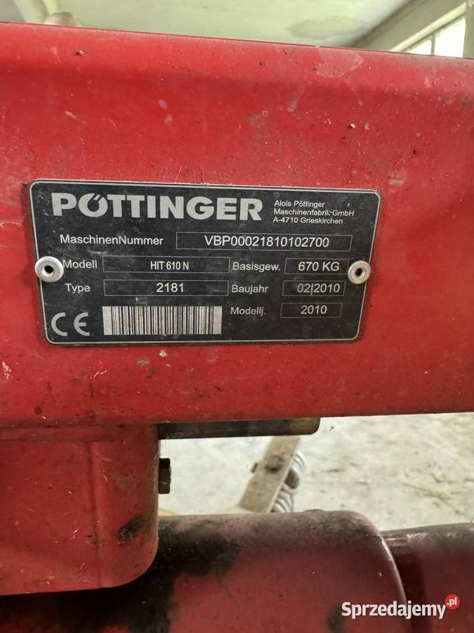 Przetrząsacz Pttinger HIT 610 N 2010 6 Białystok