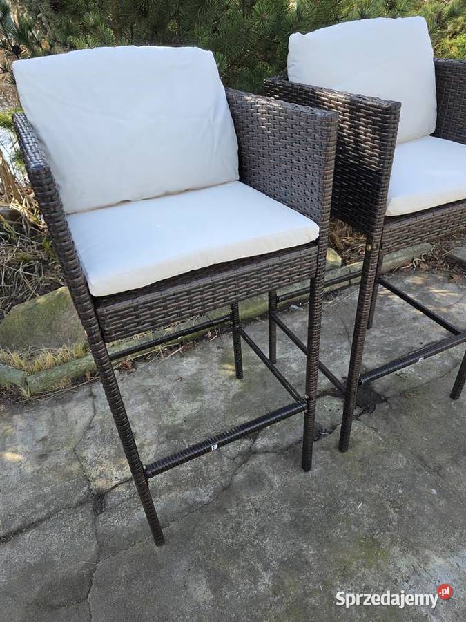 Hokery do ogrodu dwie sztuki odcienie brązu Wschowa sprzedam