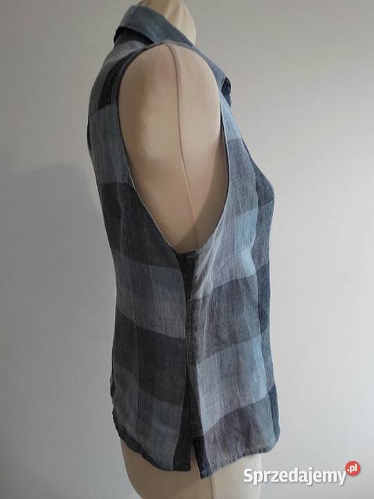 Bluzka Koszula Lniana 100 Len Komfortowy Fason