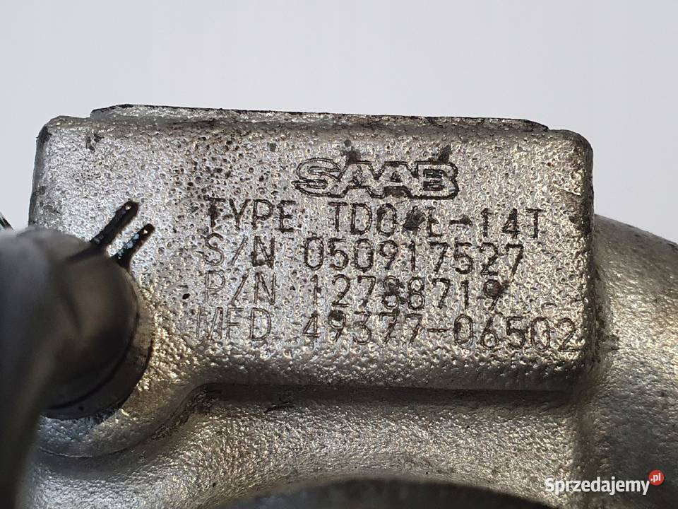 TURBOSPRĘŻARKA Saab 93 93 II 20 T turbo 12788719 lubelskie