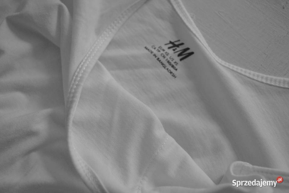 biała sukienka mini na lato hm S bawełniana H&M sprzedam