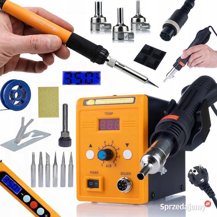 Stacja Lutownicza HotAir Rosfix 858D 700W Ludźmierz