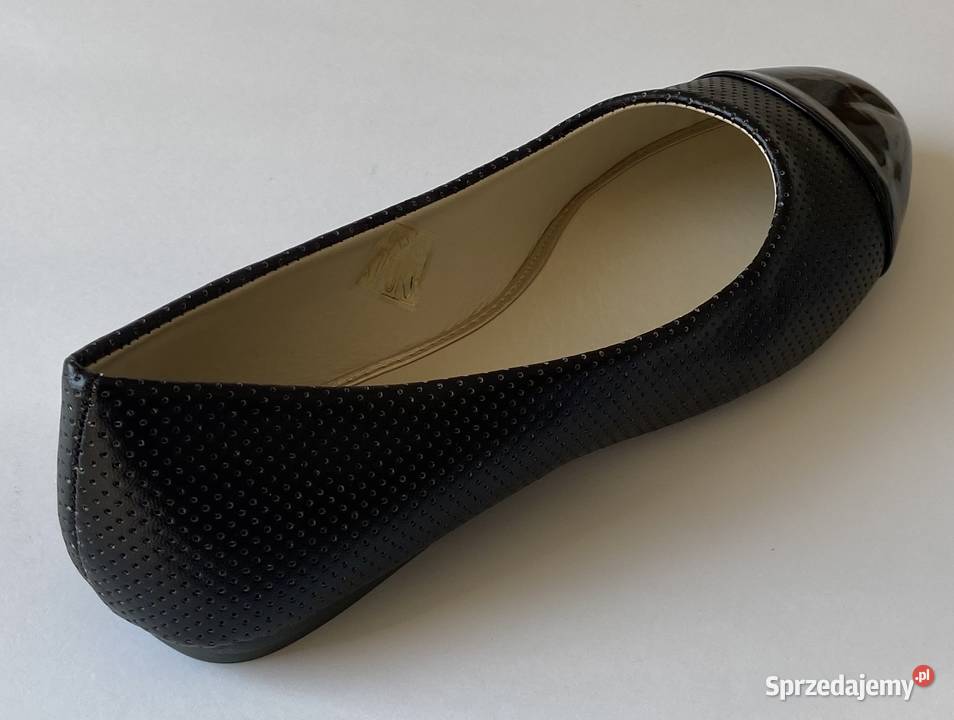 Czarne baleriny połysk rozmiar 37 BAL9 Żyrardów sprzedam