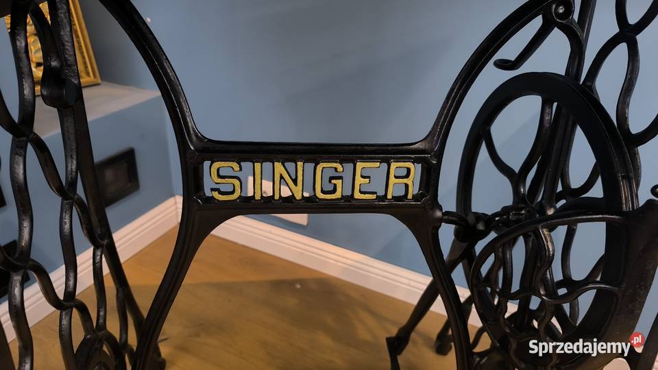 Piękna stara oryginalna maszyna do szycia Singer Antyki Łódź