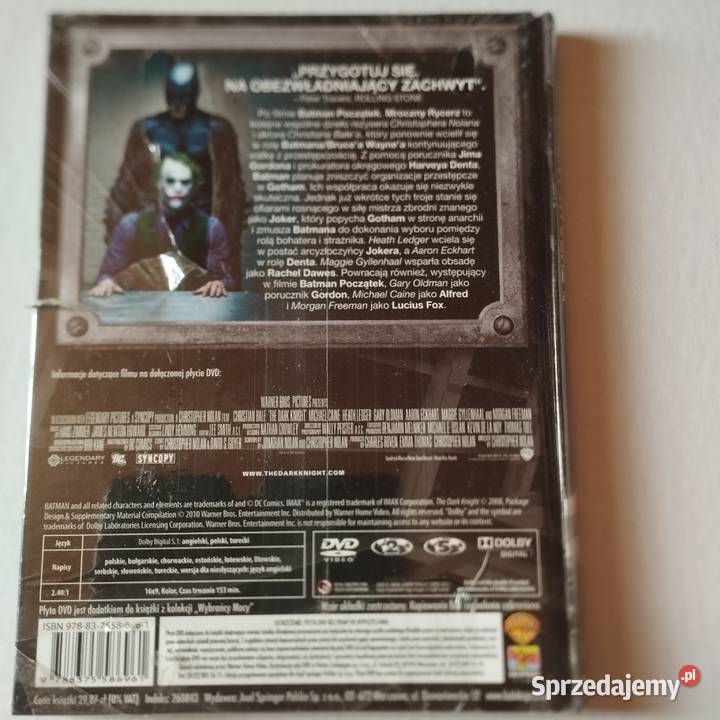 Film Mroczny rycerz Płyta DVDNowy folia Gliwice
